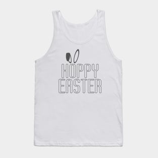 Simple Minimalist Hoppy Easter Pun Typography Tank Top